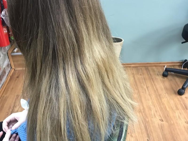 Hair colour before image